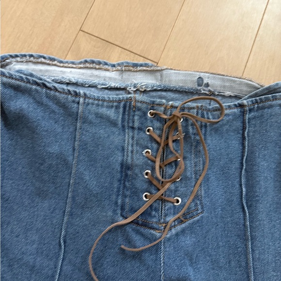 SO Denim Lace-Up Flare Jeans - Picture 7 of 7
